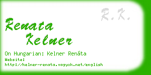 renata kelner business card